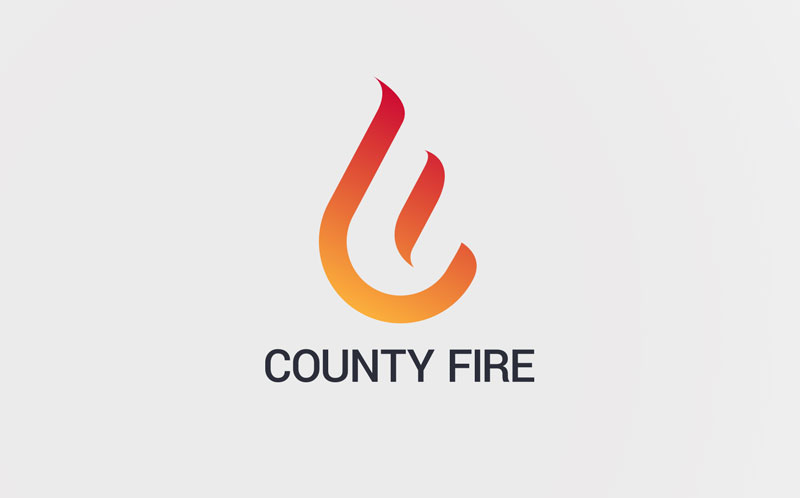 County Fire logo and website - Oliver Cowan Graphic Design ...