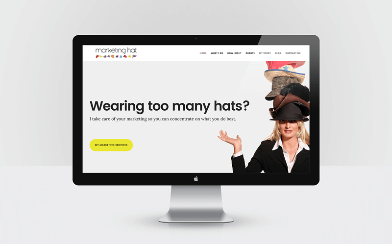 website design for Marketing Hat