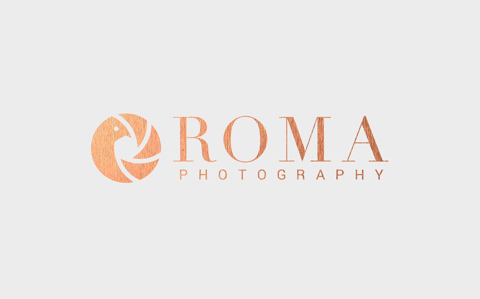 roma photography small business logo design