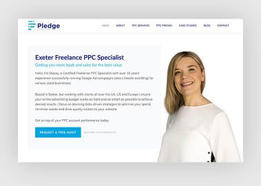 WordPress website design and build for PPC client