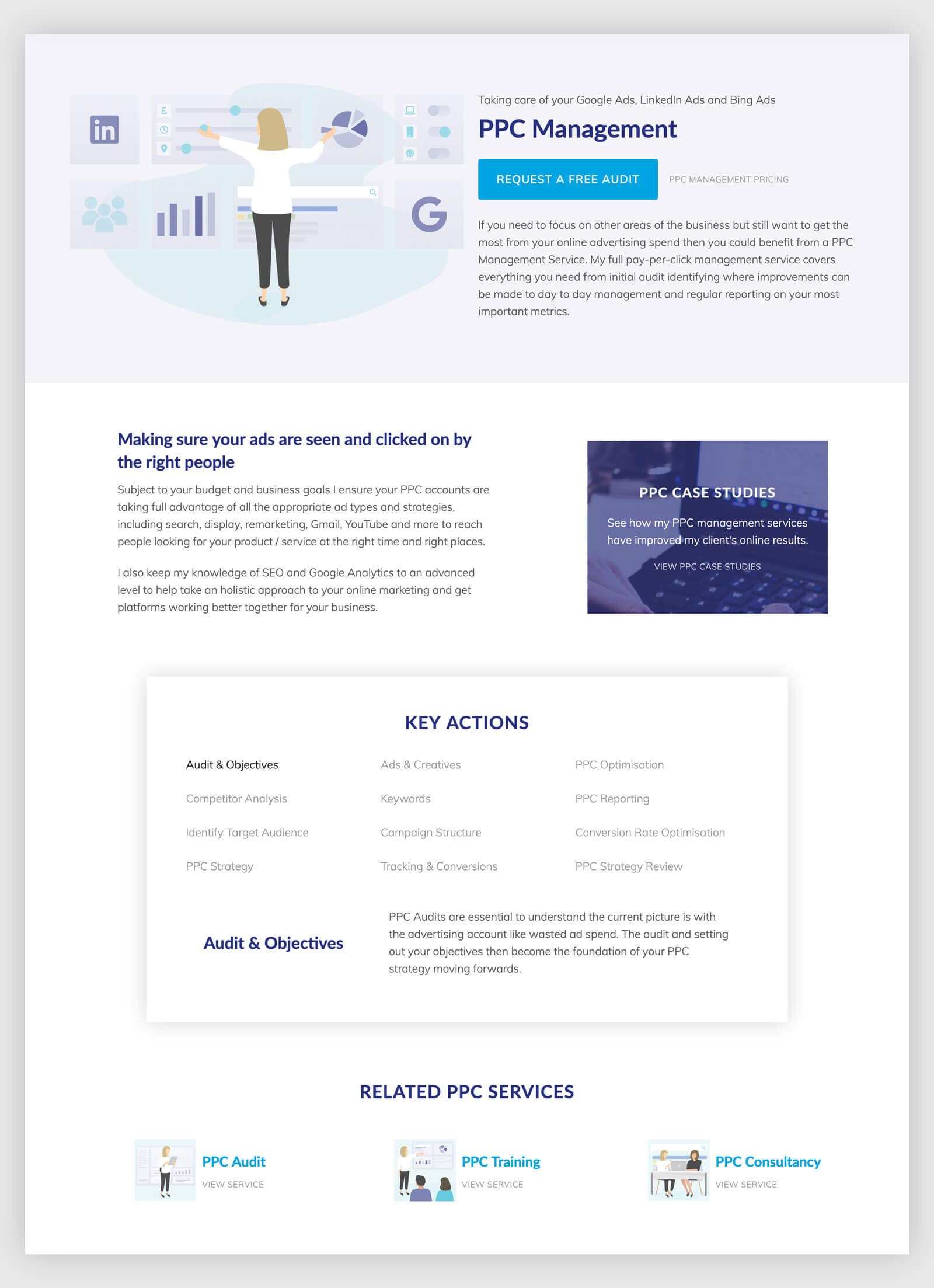 ppc management page design