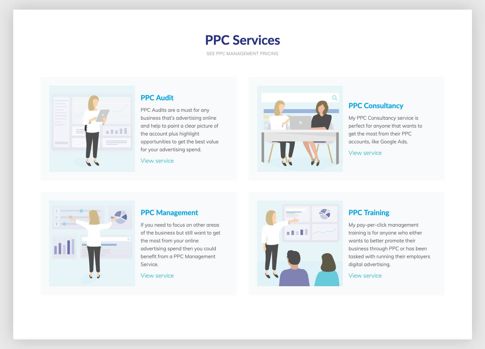 ppc service page design