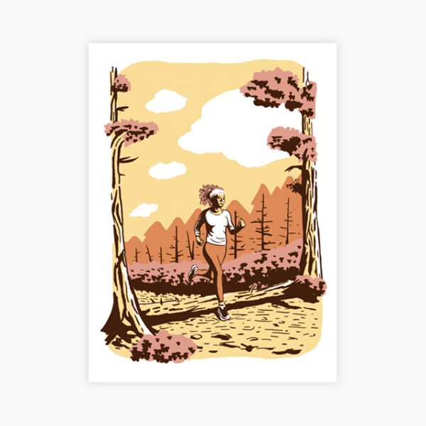 Trail runner illustration